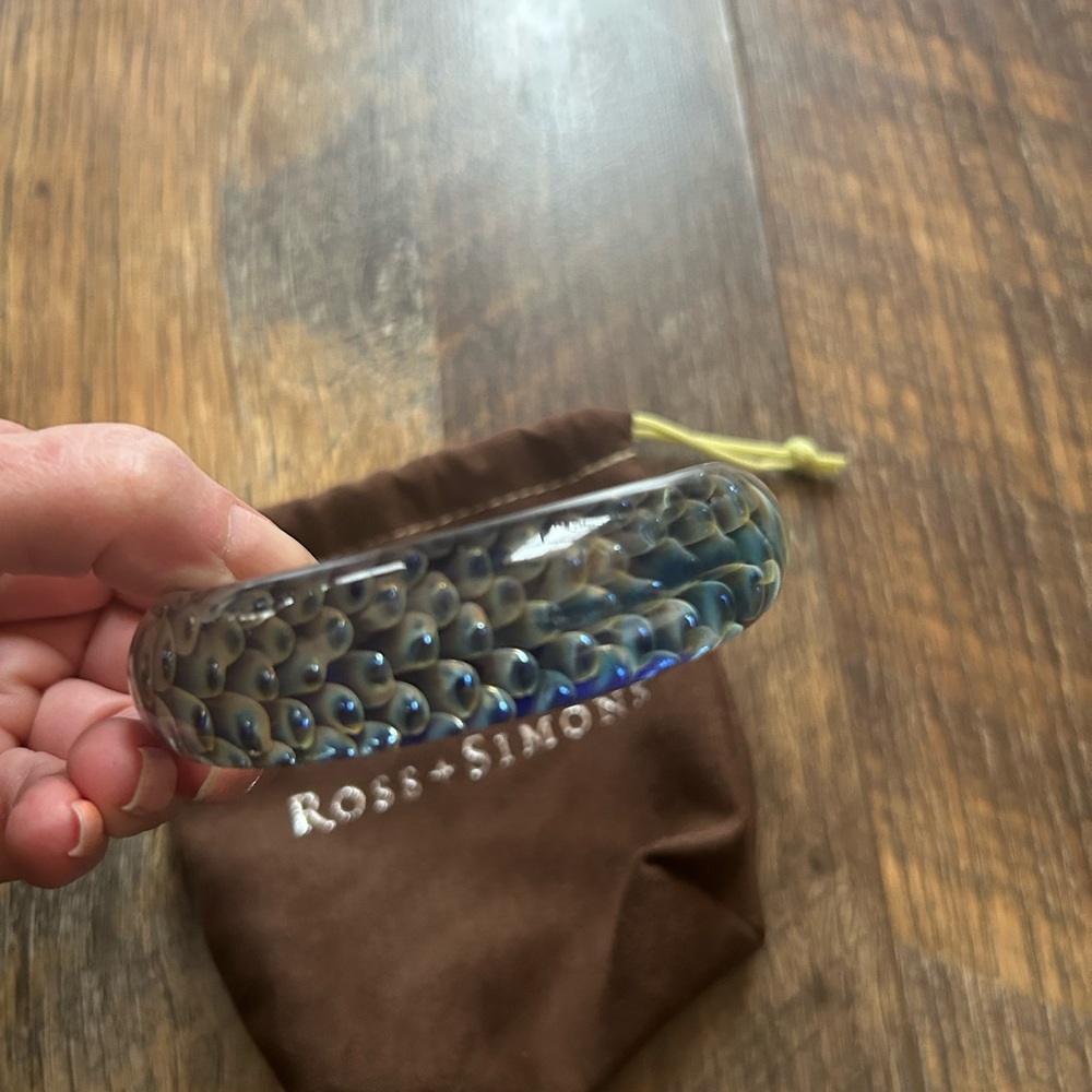 Ross-Simons Iridescent Blue Bangle - Picture 3 of 9
